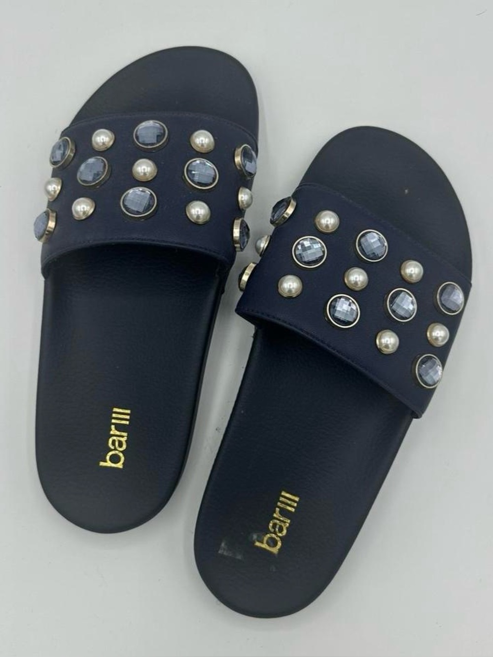 Bar Ill Rhinestone Slides